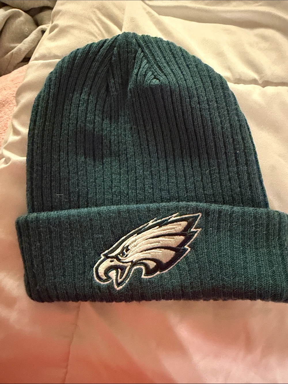 Fanatics Philadelphia Eagles Dark Green Ribbed Cuffed Beanie